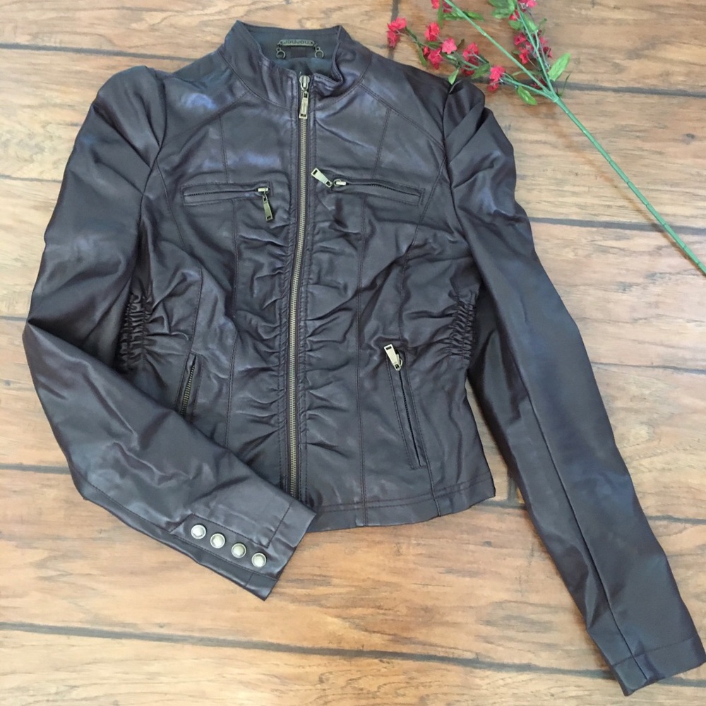 Jou Jou Faux Leather Jacket